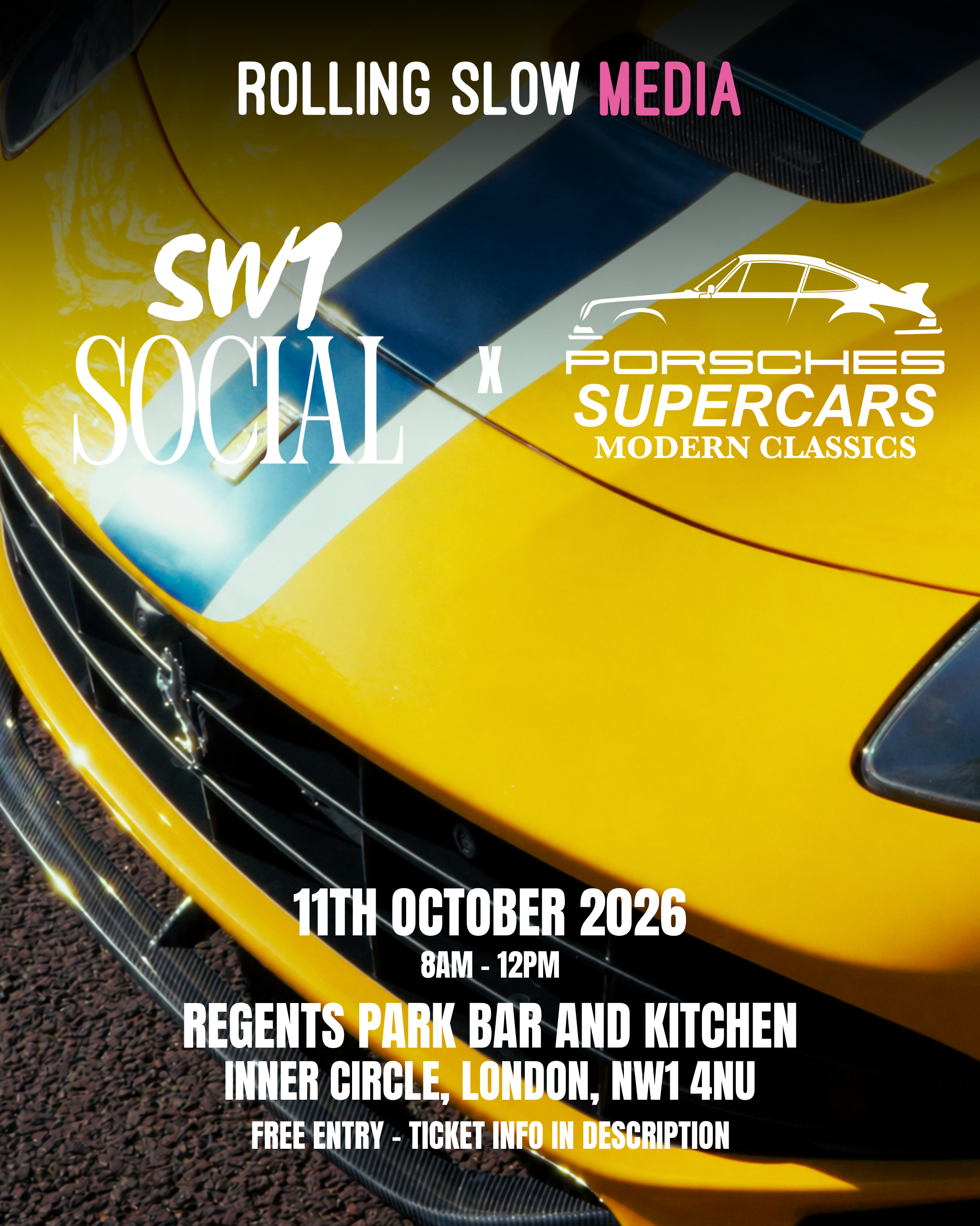 Flyer for the Regent's Park Cars & Coffee event on 11th October 2026